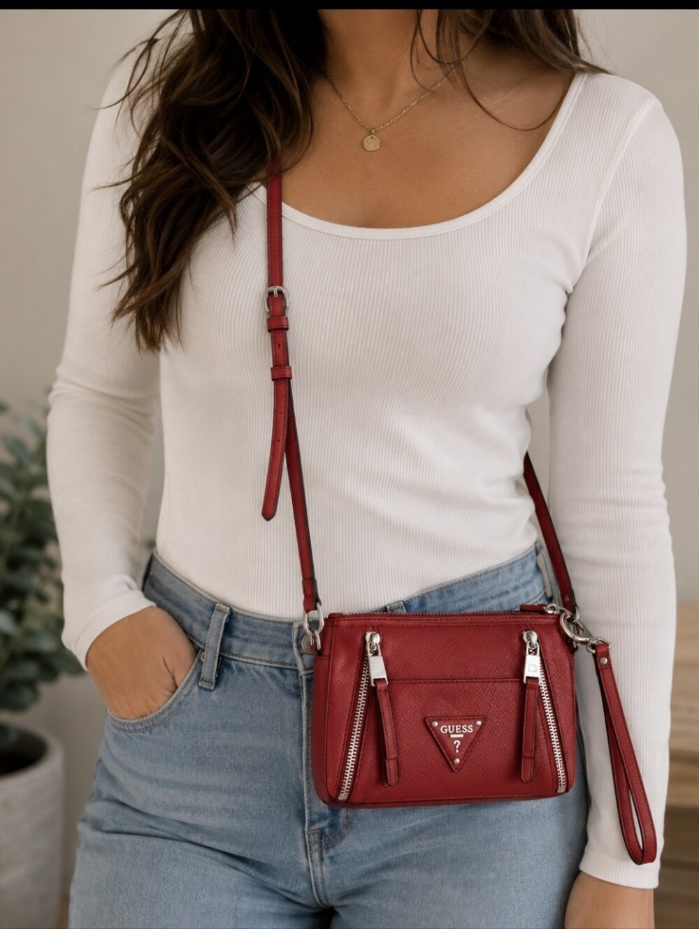 Guess Presley Crossbody Red